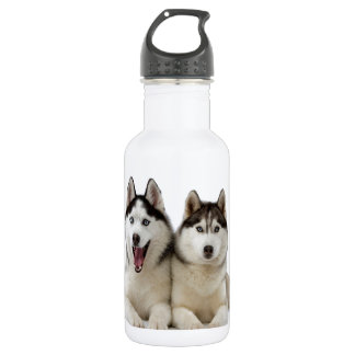 Husky Dogs Water Bottle