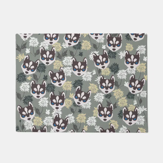 Husky Door Mat Zazzle