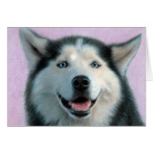 Husky Drawing Card (Front Horizontal)