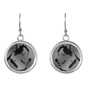 Husky Earrings Personalized Siberian Husky Gifts