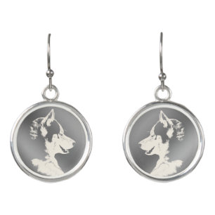 Husky Earrings Personalized Siberian Husky Gifts