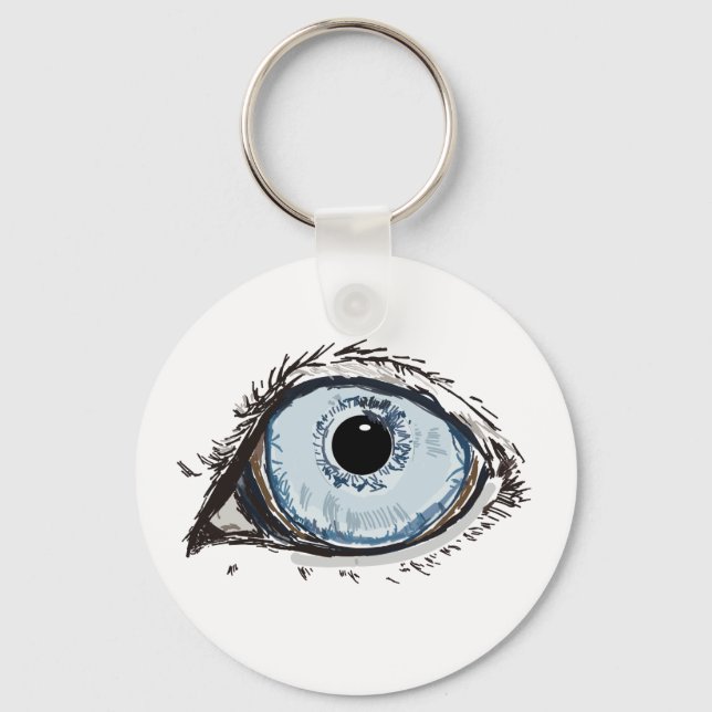 Husky Eye Keychain (Front)