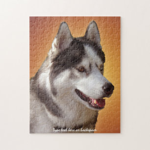 Husky Eyes Puzzle Personalized Sled Dog Puzzles