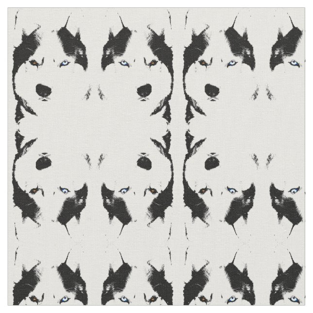 Husky Fabric Bi-Eye Husky Fabrics Dog Textiles (Close Up)