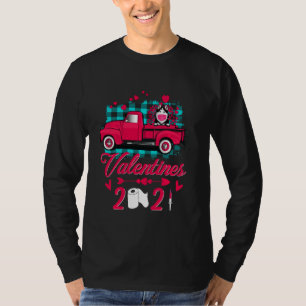 Husky Face Mask Valentines Day 2021 Truck Funny Do T-Shirt