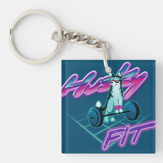Husky Fit Keychain (Front)