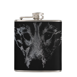 Husky Flask Custom Husky Wolf Pup Drink Flask