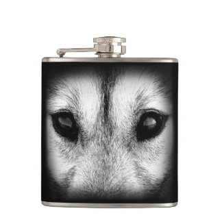 Husky Flask Custom Husky Wolf Pup Drink Flask