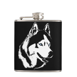 Husky Flask Custom Siberian Husky Drink Flask