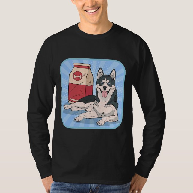 Husky Food Style T-Shirt (Front)