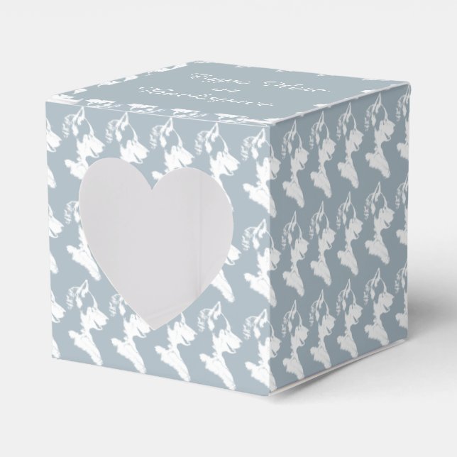 Husky Gift Box Personalize Husky Puppy Gift Boxes (Front Side)
