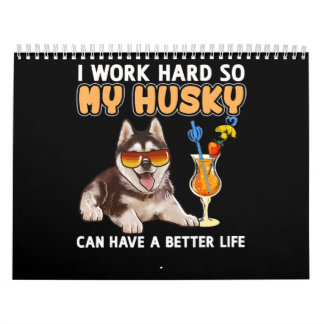 Husky gift | Funny Husky Lovers Gifts Calendar
