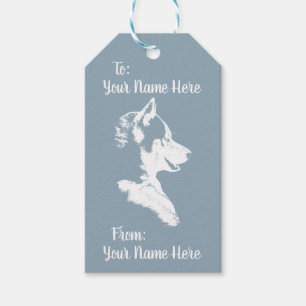 Husky Gift Tags Personalized Husky Pup Gift Tags