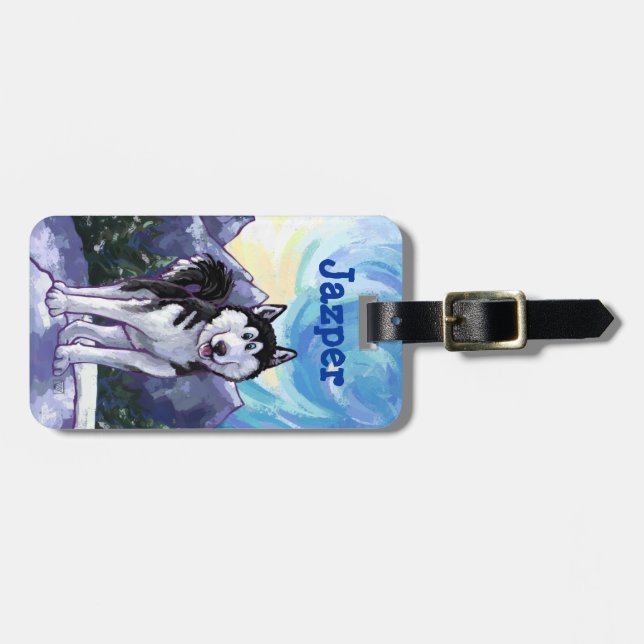 Husky Gifts & Accessories Luggage Tag (Front Horizontal)