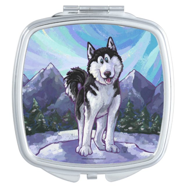 Husky Gifts & Accessories Mirror For Makeup (Front)