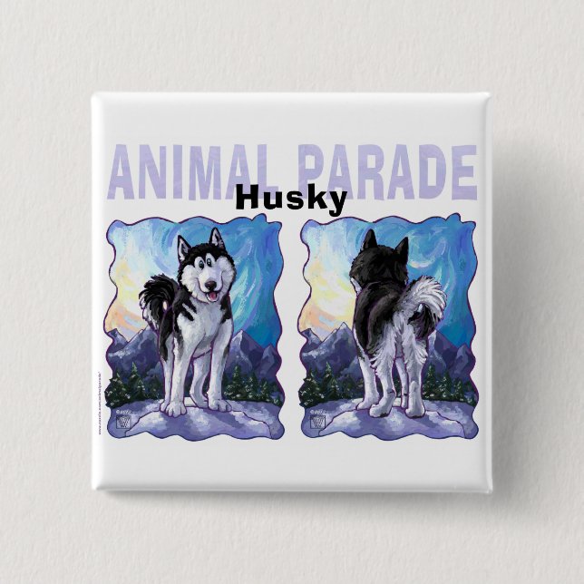 Husky Gifts & Accessories Pinback Button (Front)
