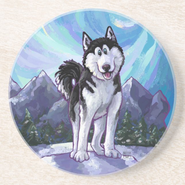 Husky Gifts & Accessories Sandstone Coaster (Front)