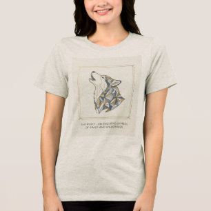 Husky Grace & Wilderness – Women Heather Gray Tri-Blend Shirt