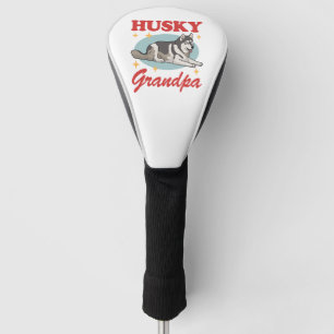 Husky Grandpa Dog Owner Siberian Husky Golf Head Cover