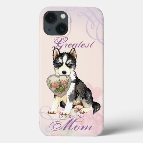 Husky Heart Mom iPhone 13 Case