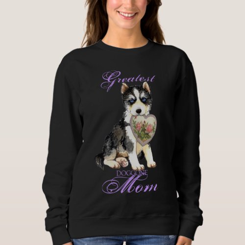 Husky Heart Mom Sweatshirt