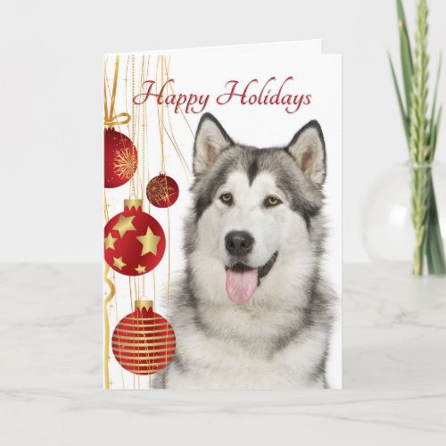 Husky Holiday Card