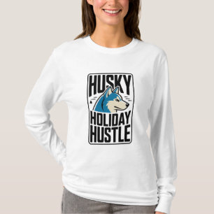 Husky Holiday Hustle Badge T-Shirt