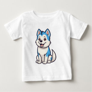 Husky Howlers Husky Dog Power Logo Art Baby T-Shirt