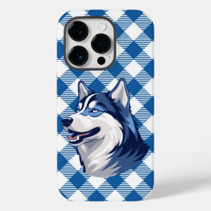 Husky Howlers Husky Dog Power Logo Blue Case-Mate iPhone 14 Pro Case