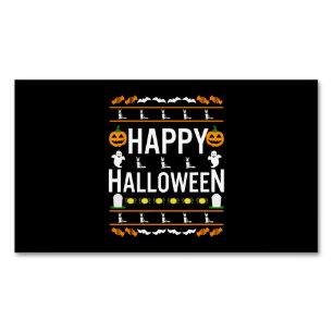 Husky Husky Black Halloween Lazy Ugly Costume Business Card Magnet