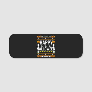 Husky Husky Black Halloween Lazy Ugly Costume Name Tag