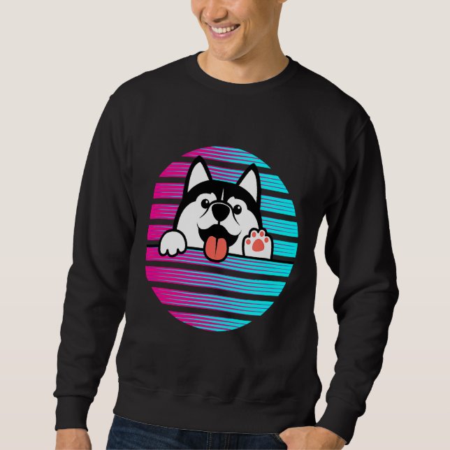 Husky Husky Dog Sweatshirt (Front)