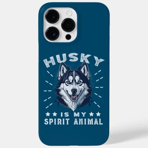 Husky Is My Spirit Animal Majestic Husky Dog Case_Mate iPhone 14 Pro Max Case