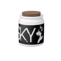 Husky Jar Cool Siberian Husky Candy Jars Gifts
