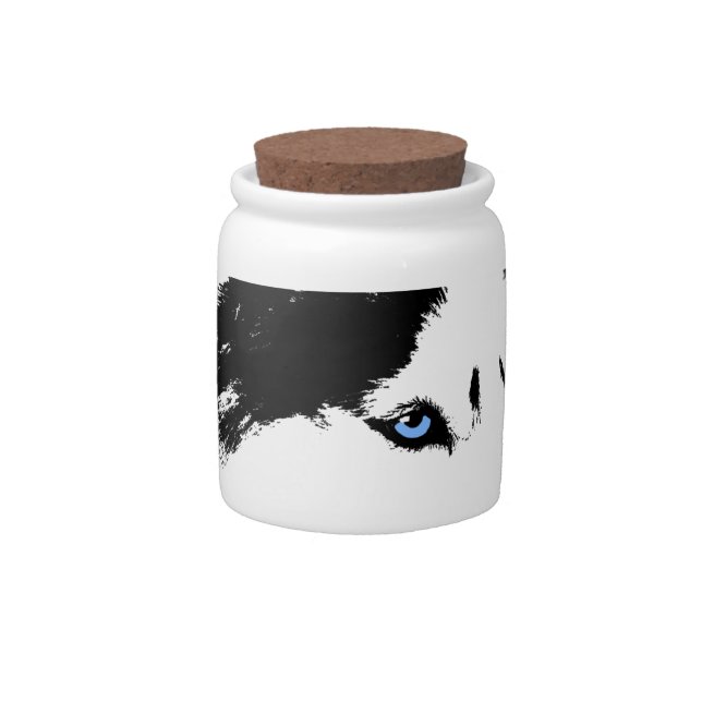 Husky Jar Cool Siberian Husky Candy Jars Gifts (Front)