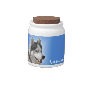 Husky Jar Siberian Husky Candy Jar Personalized