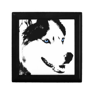 Husky Jewelry Box Siberian Husky Pup Sled Dog Box