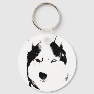Husky Keychain Husky Malamute Dog Keychain Custom
