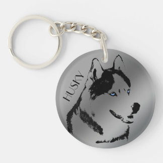 Husky Keychain Husky Malamute Keychain Customize