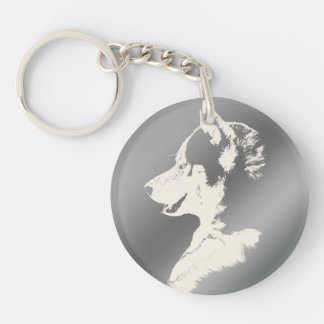 Husky Keychain Husky Malamute Keychain Customize