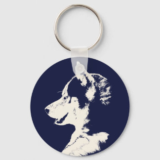 Husky Keychain Siberian Husky Malamute Gifts