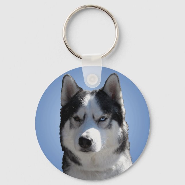 Husky Keychain Siberian Husky / Malamute Gifts (Front)