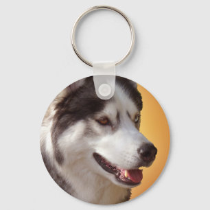 Husky Keychain Siberian Husky Malamute Gifts
