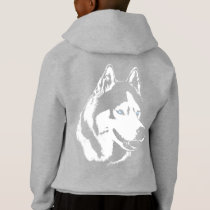 Husky Kid's Hoodie Kid's Wolf Dog Puppy Sweatshirt Husky Kid's Hoodie Kid's Wolf Dog Puppy Sweatshirt