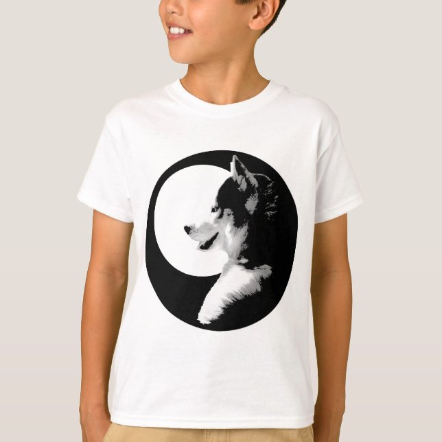Husky Kid's Shirts Sled Dog Kid's Husky Sweatshirt (Front)