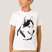 Husky Kid's Shirts Sled Dog Kid's Husky Sweatshirt
