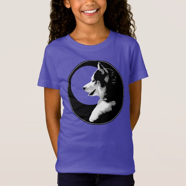 Husky Kid's Shirts Wolf Dog Kid's Husky Sweatshirt (Front)