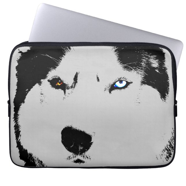 Husky Laptop Case Siberian Husky Eyes Gifts (Front)