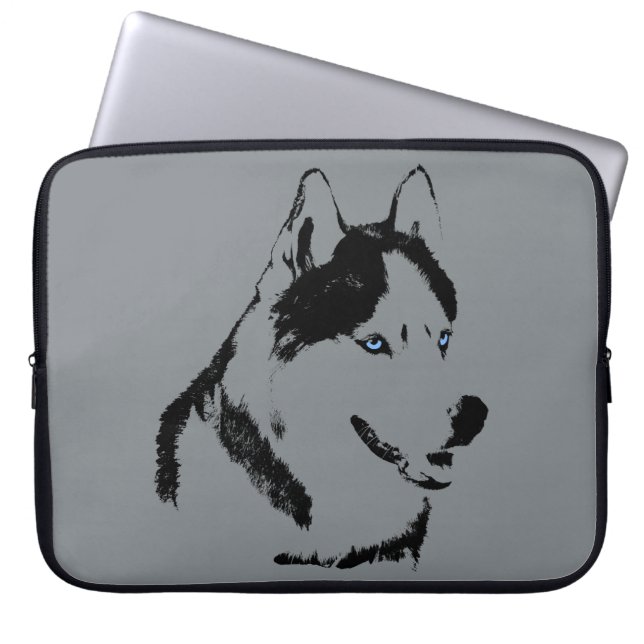 Husky Laptop Case Siberian Husky Malamute Gifts (Front)