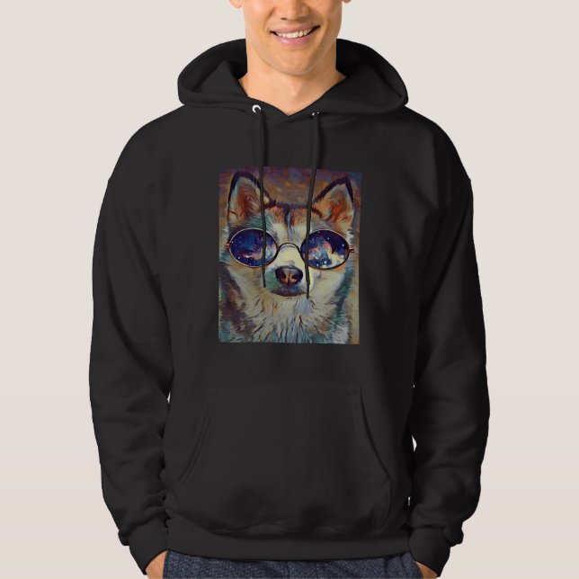 Husky  Long Hoodie (Front)